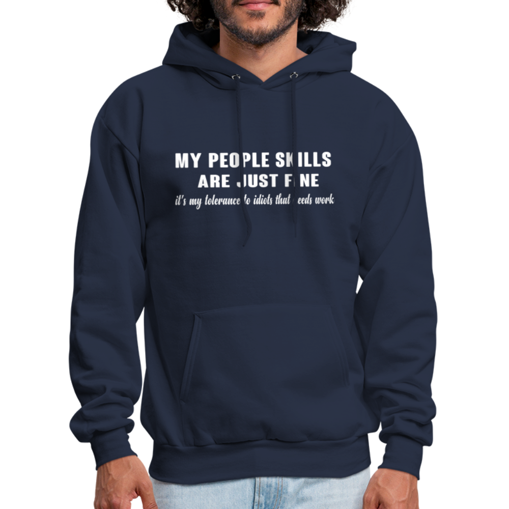 It's My Tolerance To Idiots That Needs Work Hoodie - navy