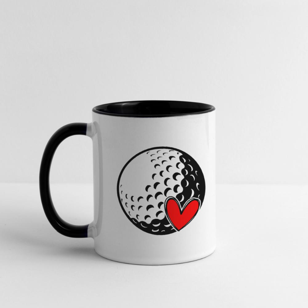 Love Golf Coffee Mug – Simple, Classic Golf Lover’s Gift - white/black