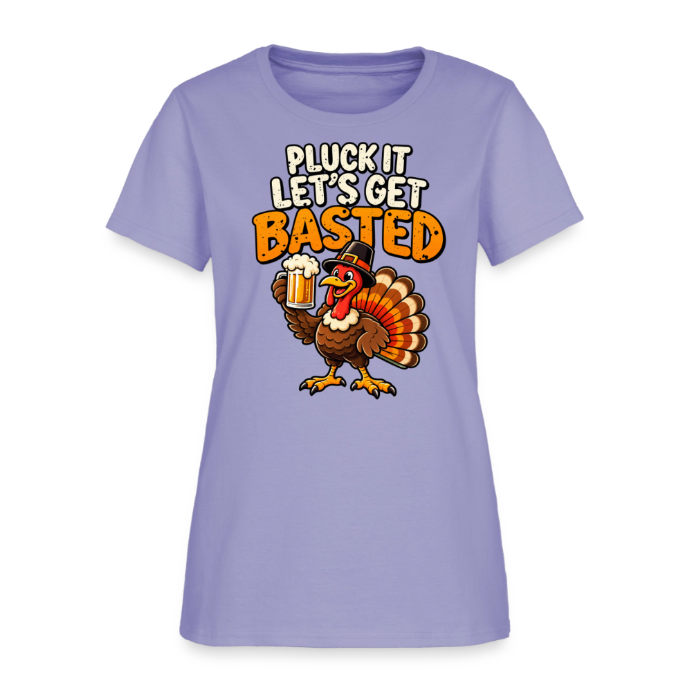 Pluck It Let’s Get Basted Women’s T-Shirt - lavender
