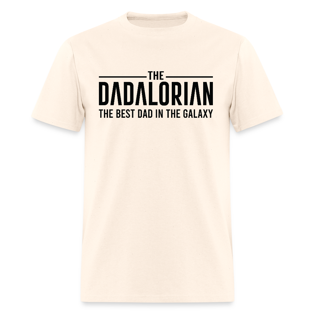 The Dadalorian The Best Dad in the Galaxy T-Shirt - natural
