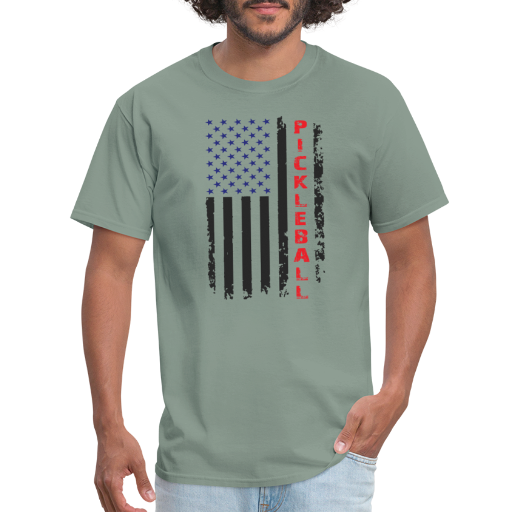 Pickleball Flag T-Shirt - sage