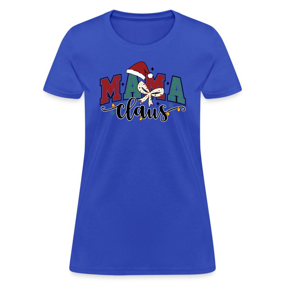 Mama Claus Women's Contoured T-Shirt - royal blue