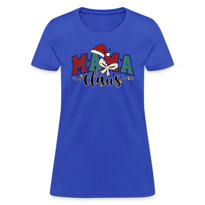 Mama Claus Women's Contoured T-Shirt - royal blue