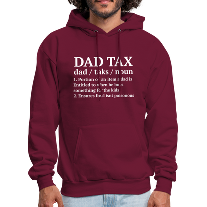 Dad Tax Hoodie (Definition) - burgundy