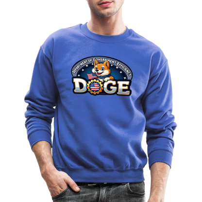 DOGE Logo (Dept of Government Efficiency) Sweatshirt - royal blue