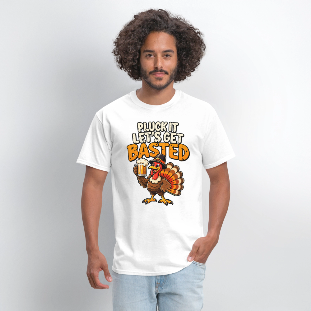 Pluck It Let’s Get Basted T-Shirt - white