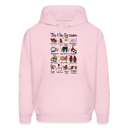 Tis The Season (Christmas) Hoodie - pale pink