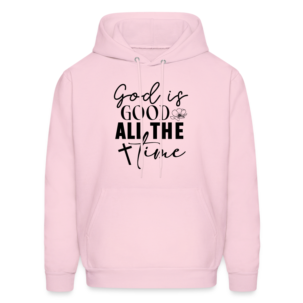 God is Good All The Time Hoodie - pale pink