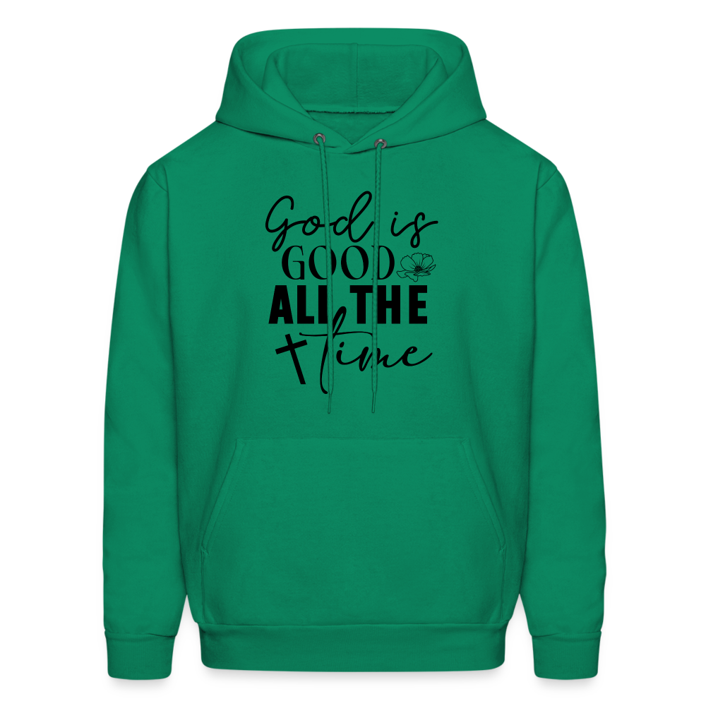 God is Good All The Time Hoodie - kelly green