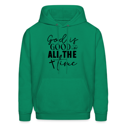 God is Good All The Time Hoodie - kelly green