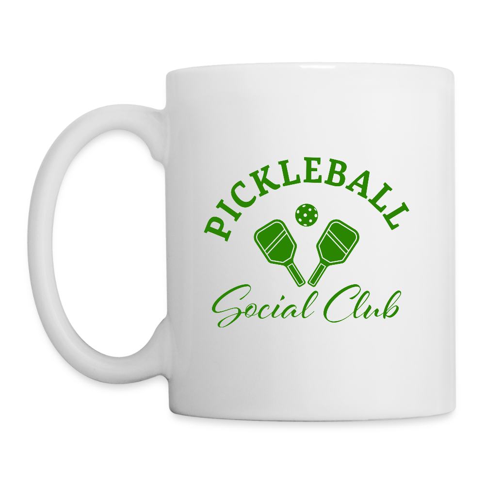 Pickleball Social Club Coffee Mug - white