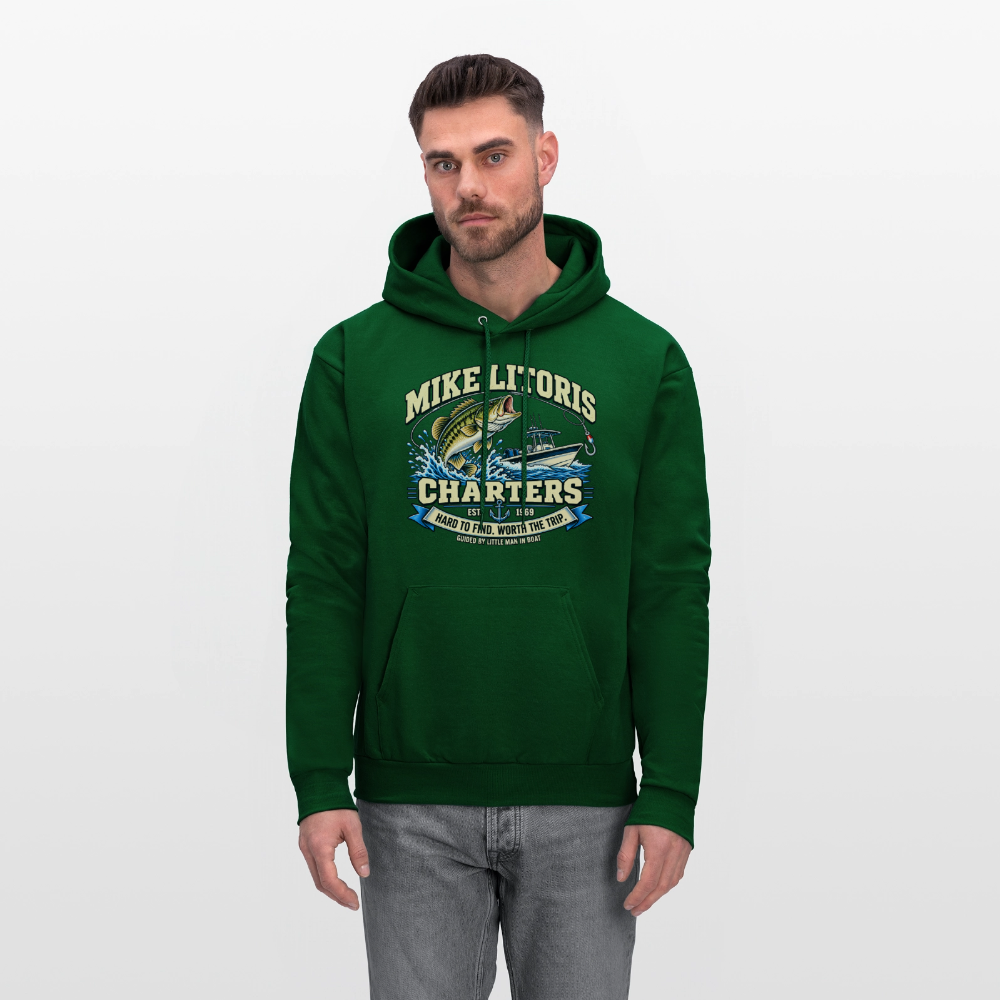 Mike Litoris Fishing Charters Hoodie Color: Black