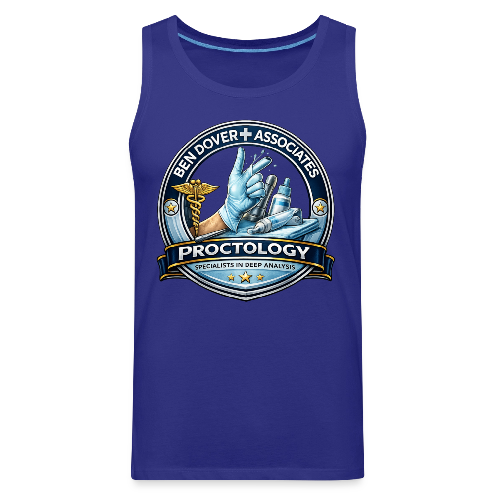 Ben Dover Proctology Funny Tank Top Color: White