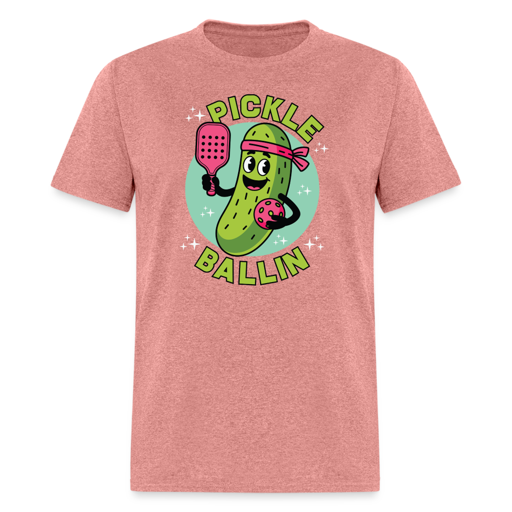 Pickle Ballin T-Shirt - heather mauve