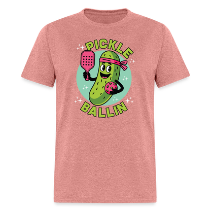 Pickle Ballin T-Shirt - heather mauve