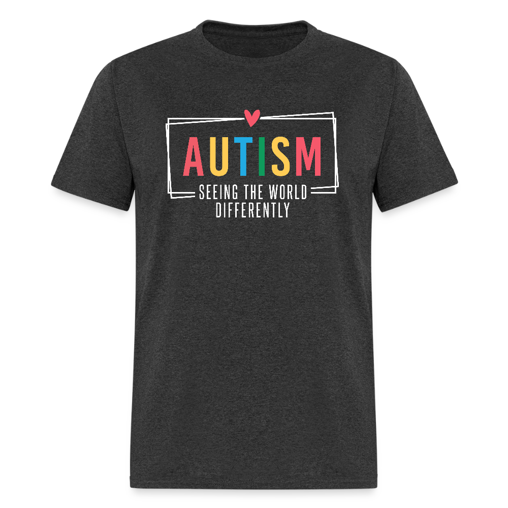 Autism - Seeing The World Differently T-Shirt - heather black