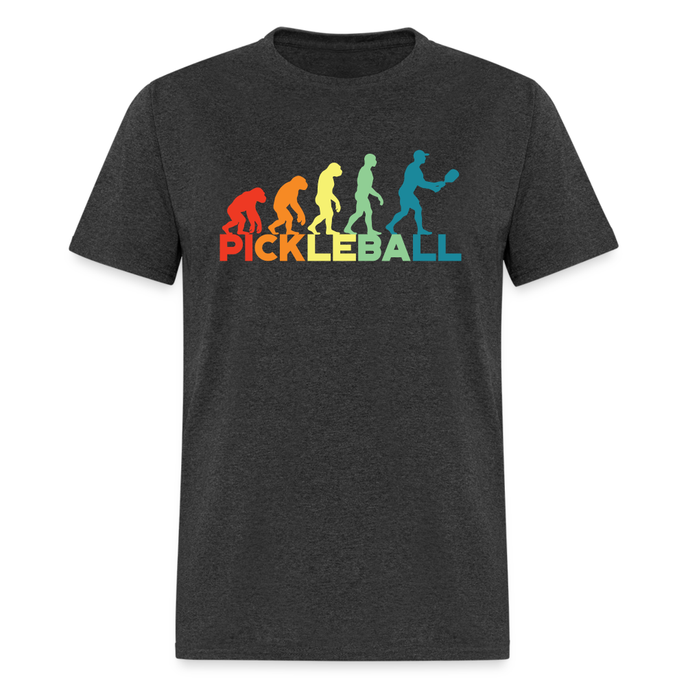 Pickleball Evolution T-Shirt - heather black