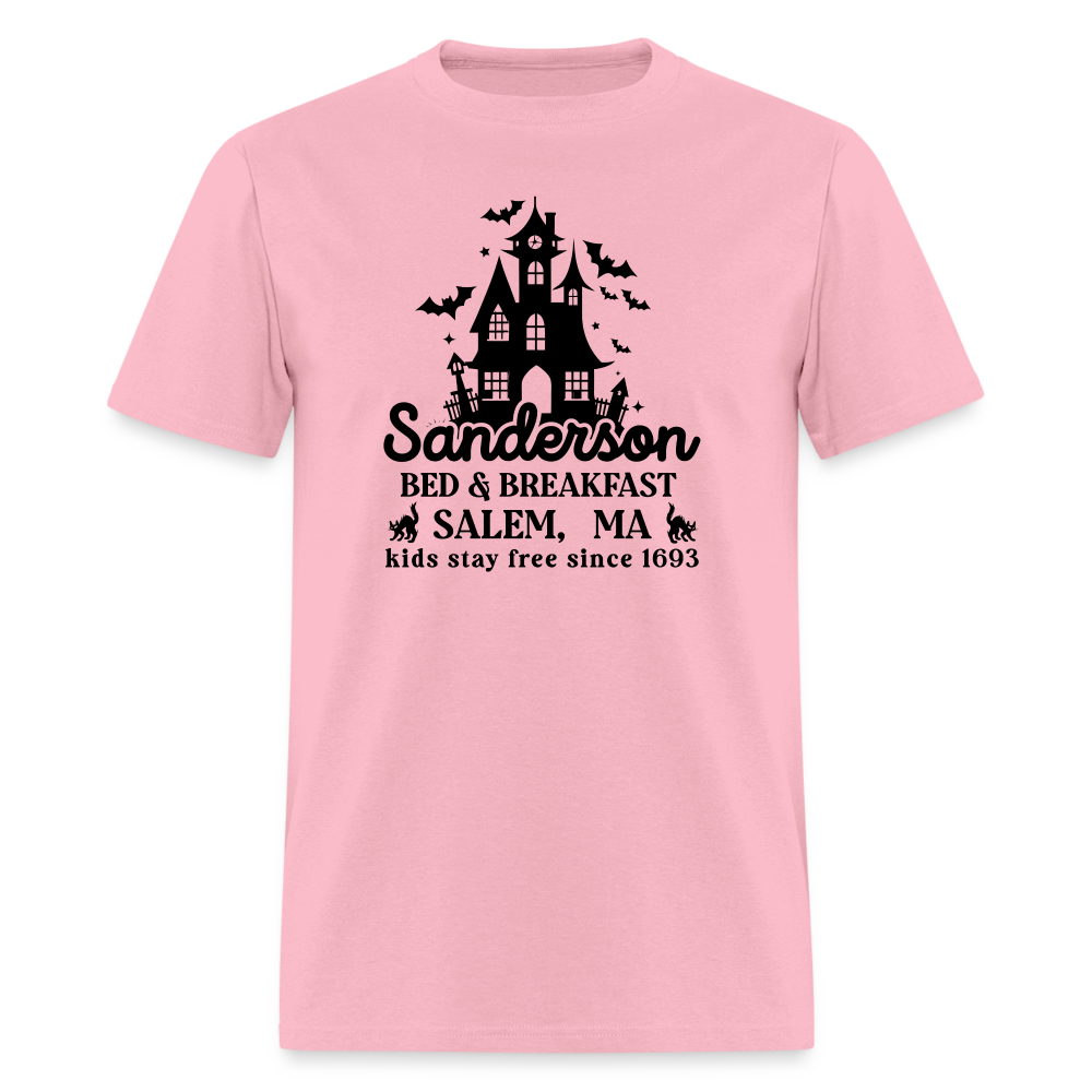 Sanderson Bed & Breakfast Salem MA T-Shirt (Halloween) - pink