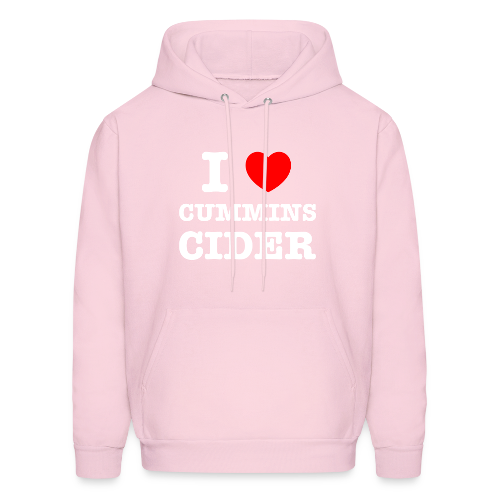 I Heart Cummins Cider Hoodie - pale pink