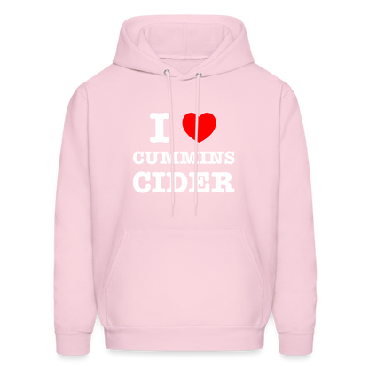 I Heart Cummins Cider Hoodie - pale pink