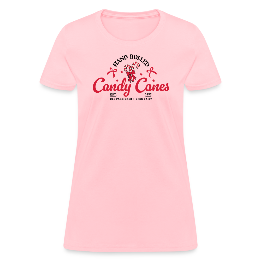 Hand Rolled Candy Canes Women's T-Shirt - pink