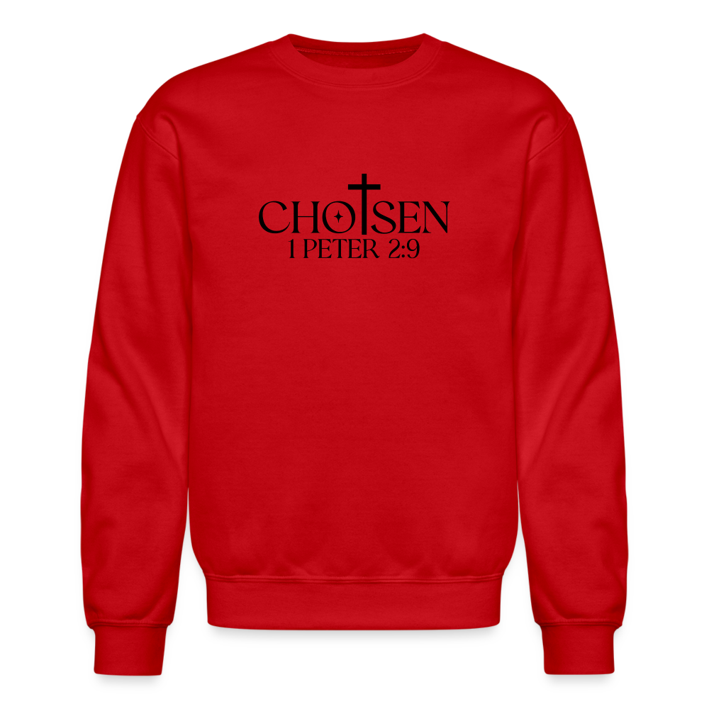 Chosen 1 Peter 2:9 Sweatshirt - red