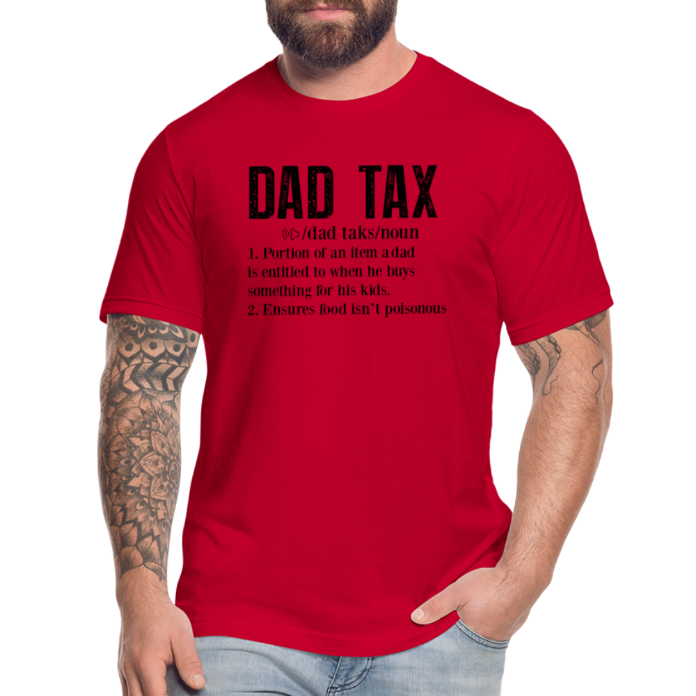 Dad Tax (Definition) T-Shirt Bella + Canvas - red