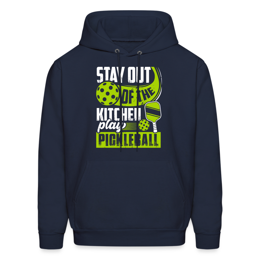 Stay Out Of The Kitchen Play Pickleball Hoodie - navy