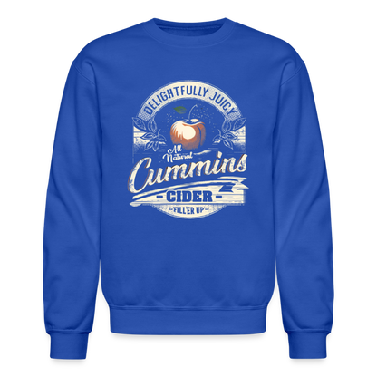 Vintage Cummins Cider (Funny Adult Humor) Sweatshirt - royal blue