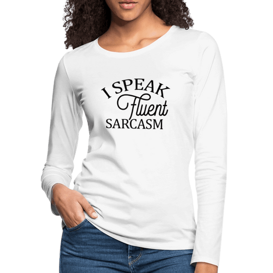 Women's Premium Long Sleeve T-Shirt - white