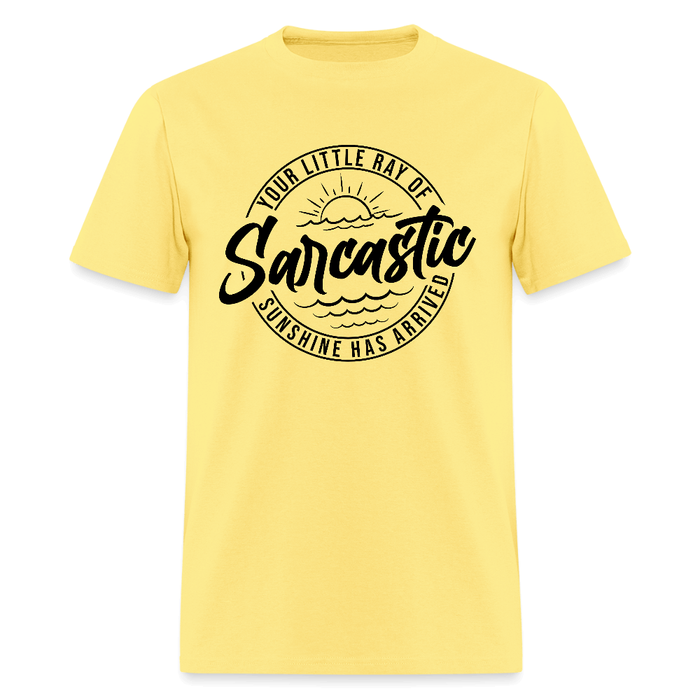 Sarcastic Ray of Sunshine Graphic T-Shirt - cornsilk