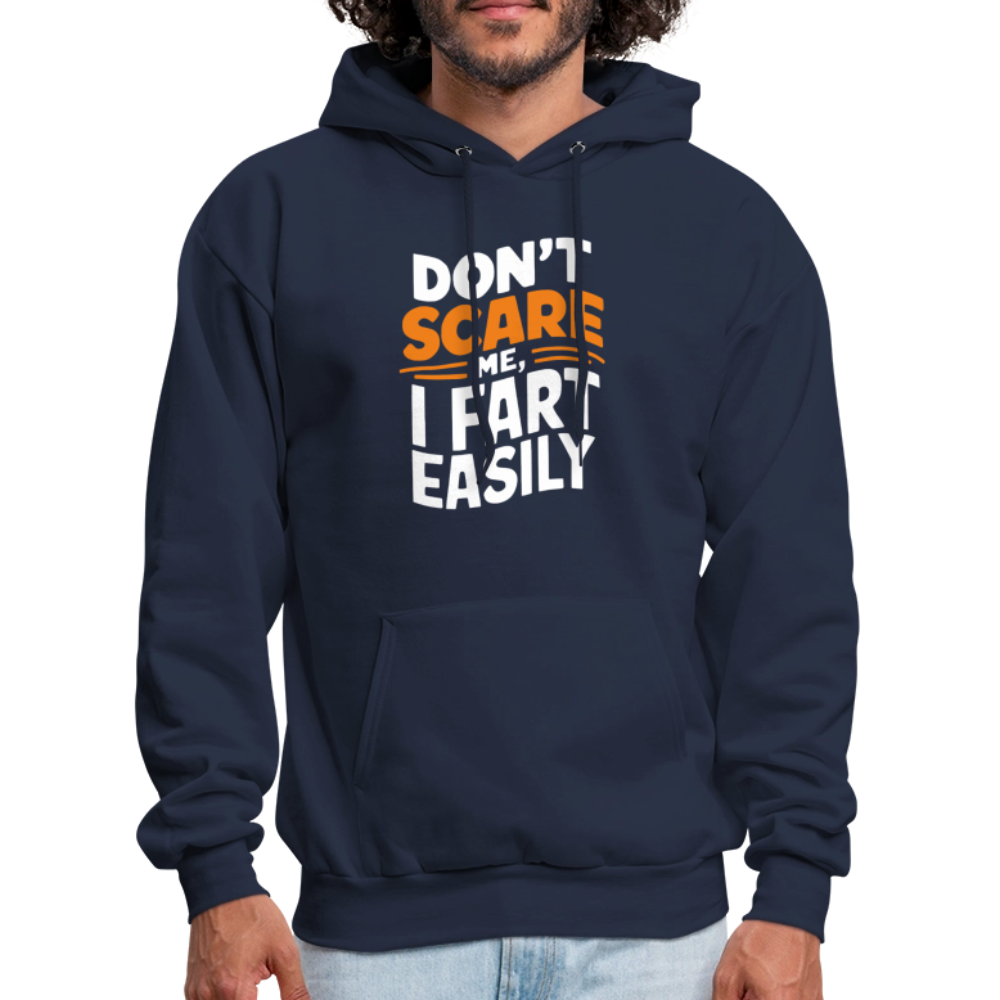 Don't Scare Me I Fart Easily Hoodie - navy