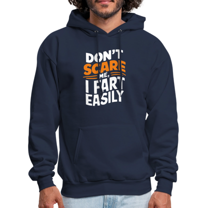 Don't Scare Me I Fart Easily Hoodie - navy