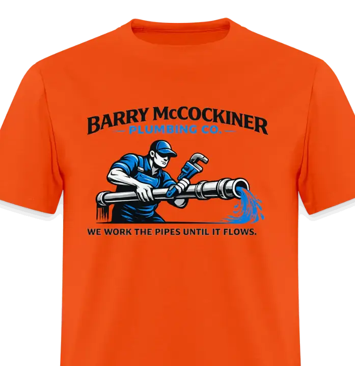 Barry McCockiner Plumbing Funny T-Shirt