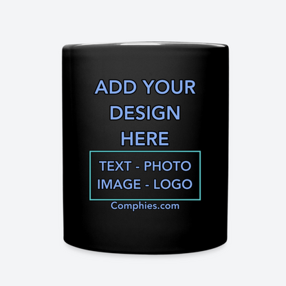 Customize 11oz Full Black Color Mug - Front
