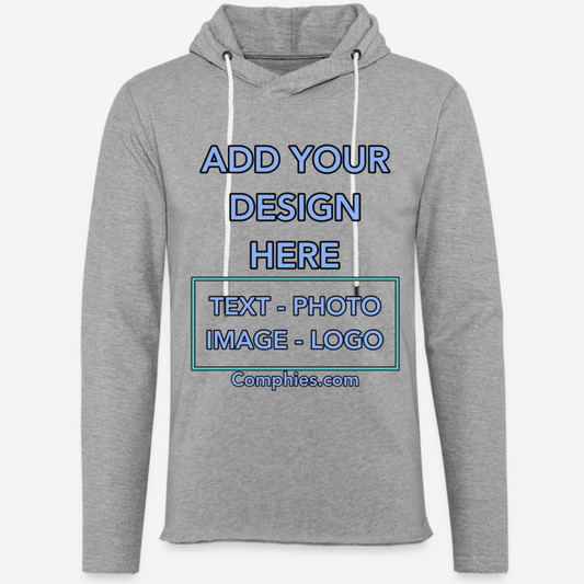 Customize Unisex Lightweight Terry Hoodie - Front