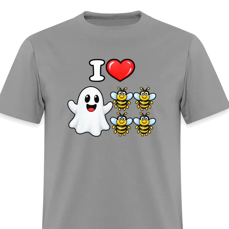 I Heart Boo Bees T-Shirt – Funny Halloween Adult Humor
