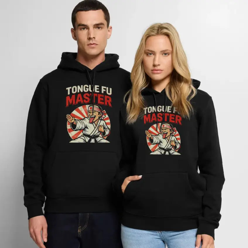 Tongue FU Master Premium Hoodie Color: Black
