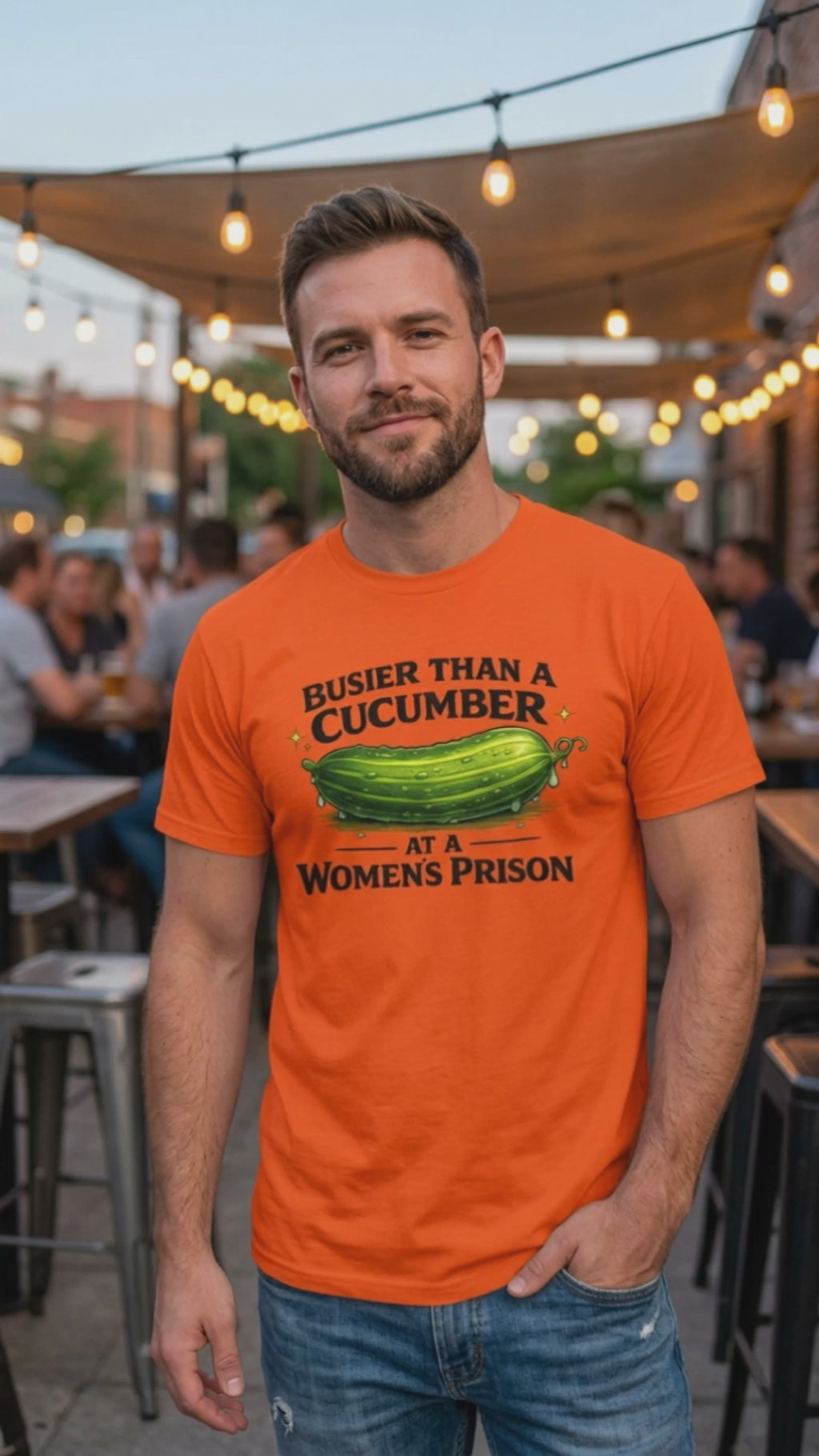 Busier Than a Cucumber at a Women's Prison T-Shirt Video