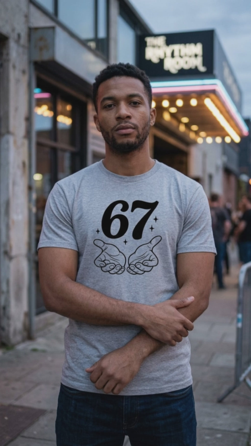Six Seven 67 Hand Gesture T-Shirt Video
