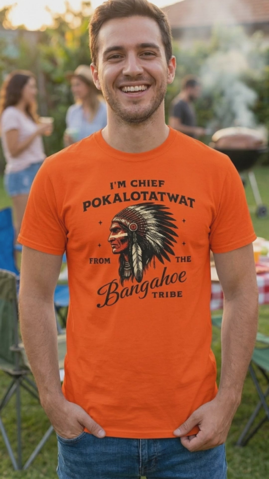 Chief Pokalotatwat from the Bangahoe Tribe T-Shirt Video
