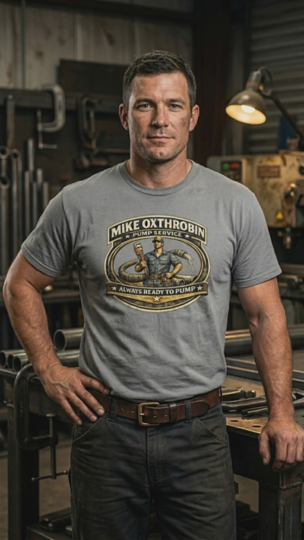 Mike Oxthrobin Pump Service TShirt Video