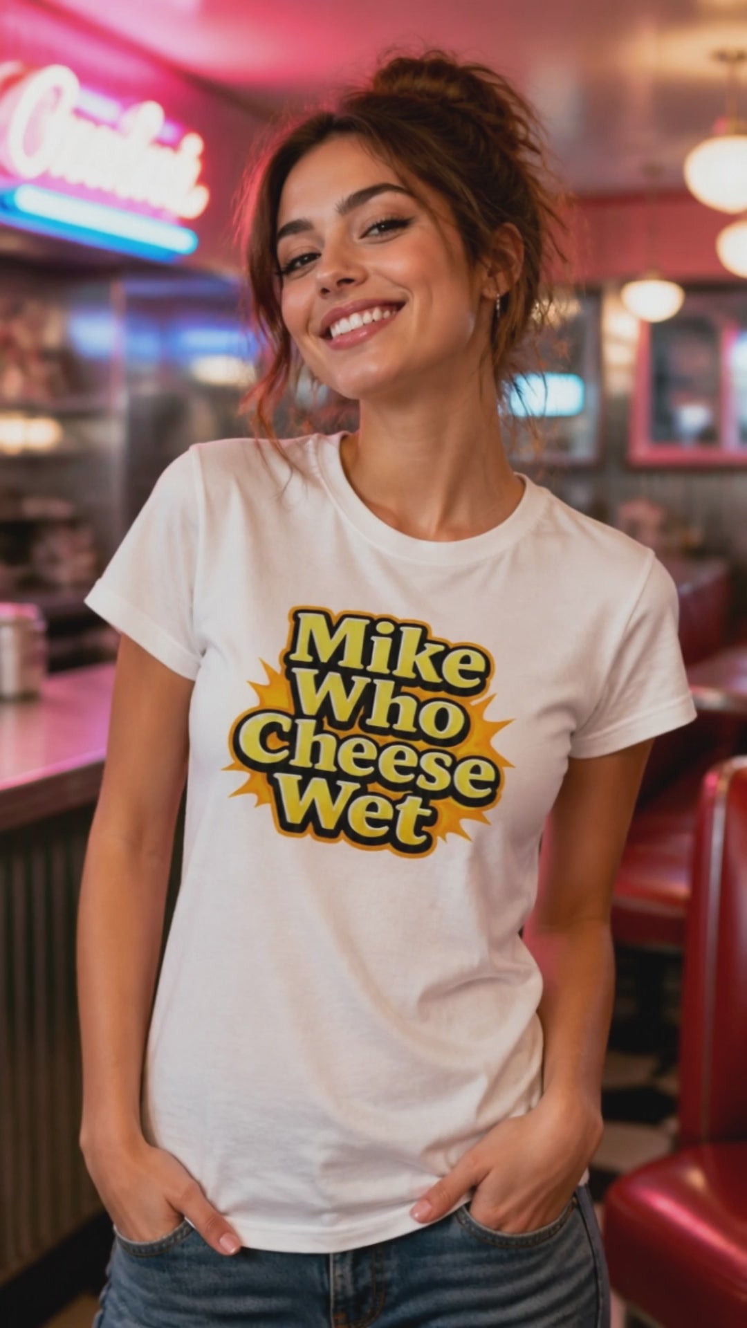 ike Who Cheese Wet Women's T-Shirt Video