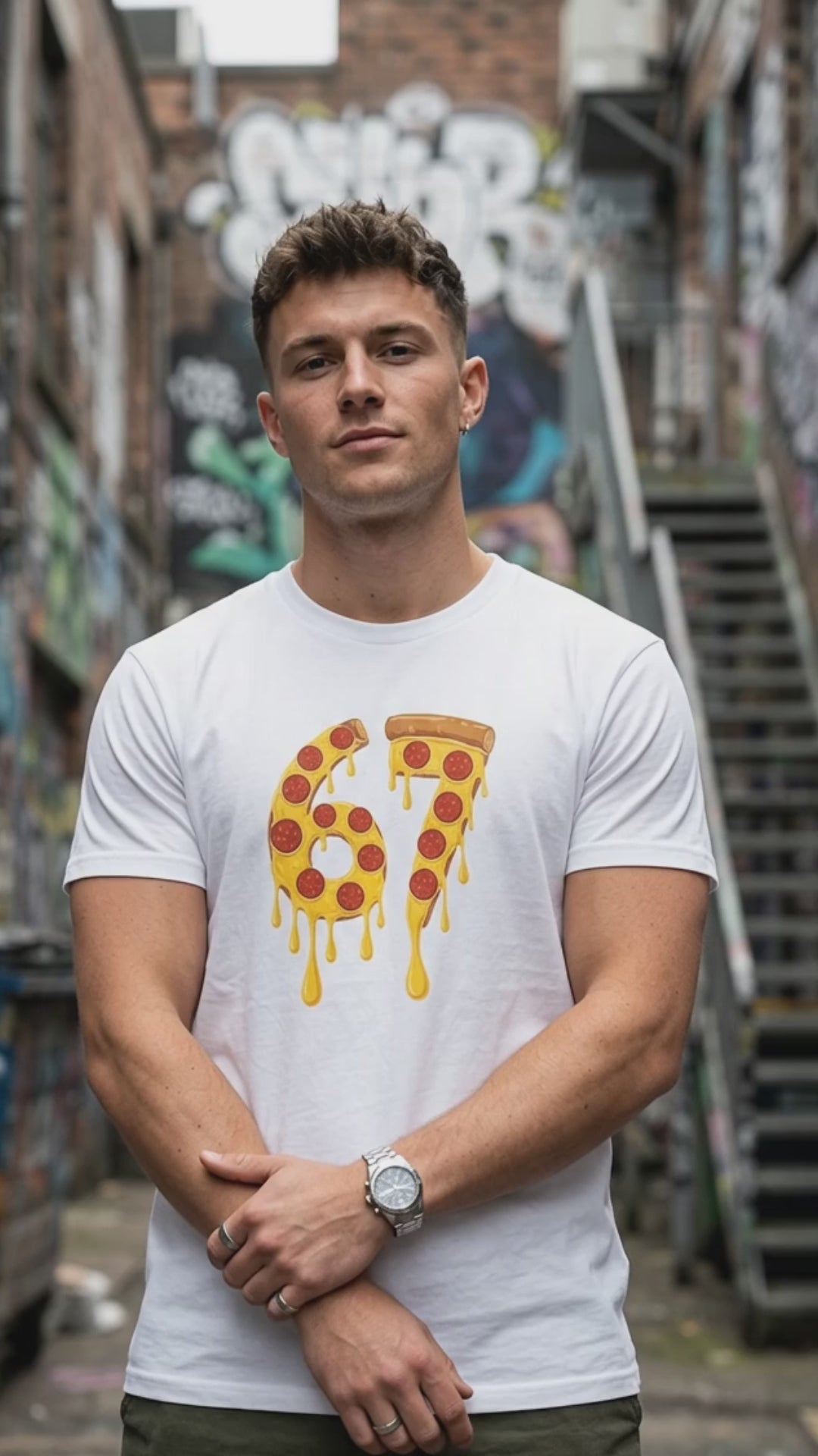 Six Seven 67 Pizza T-Shirt Video