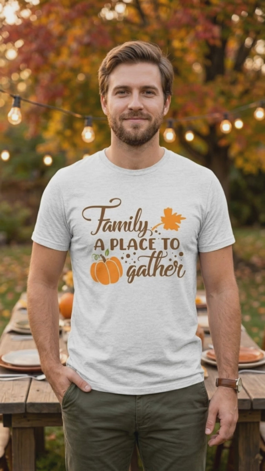 Family A Place To Gather T-Shirt Video