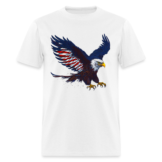 Patriotic American Eagle T-Shirt Color: white