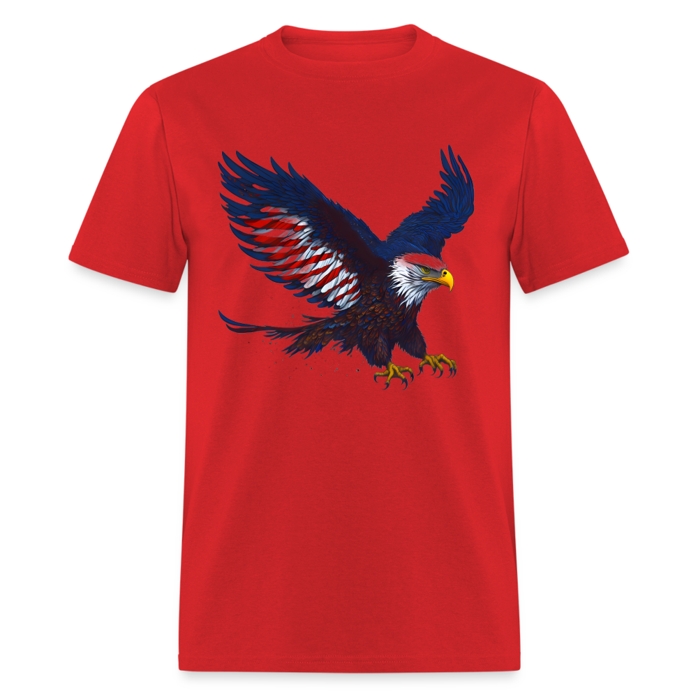 Patriotic American Eagle T-Shirt Color: red