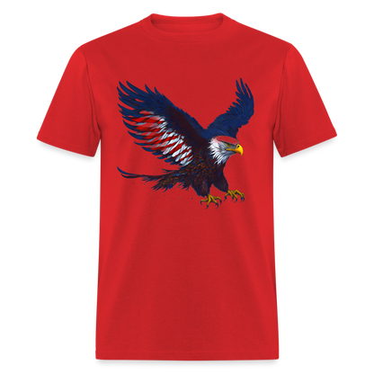 Patriotic American Eagle T-Shirt Color: red