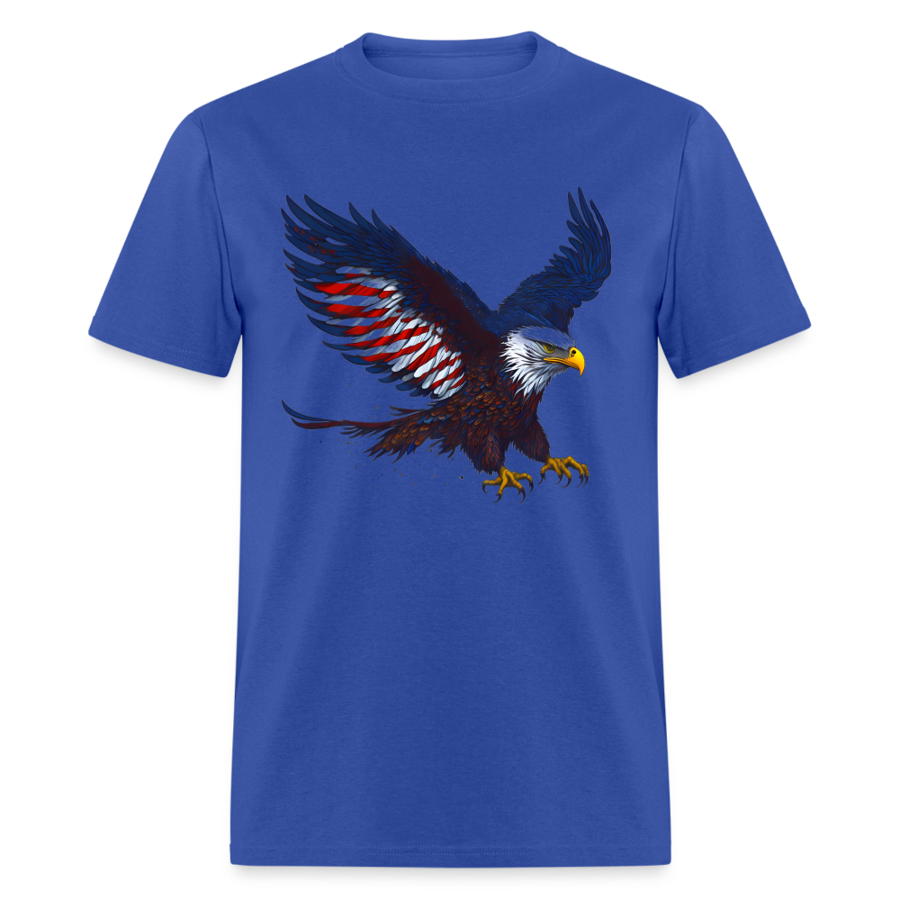 Patriotic American Eagle T-Shirt Color: royal blue