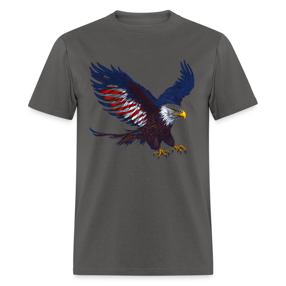 Patriotic American Eagle T-Shirt Color: charcoal